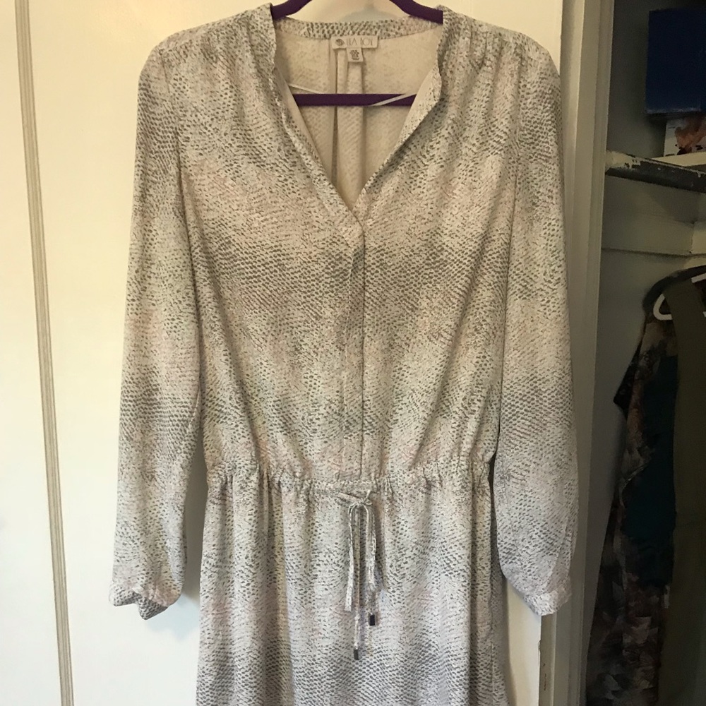 Multi color tie dress